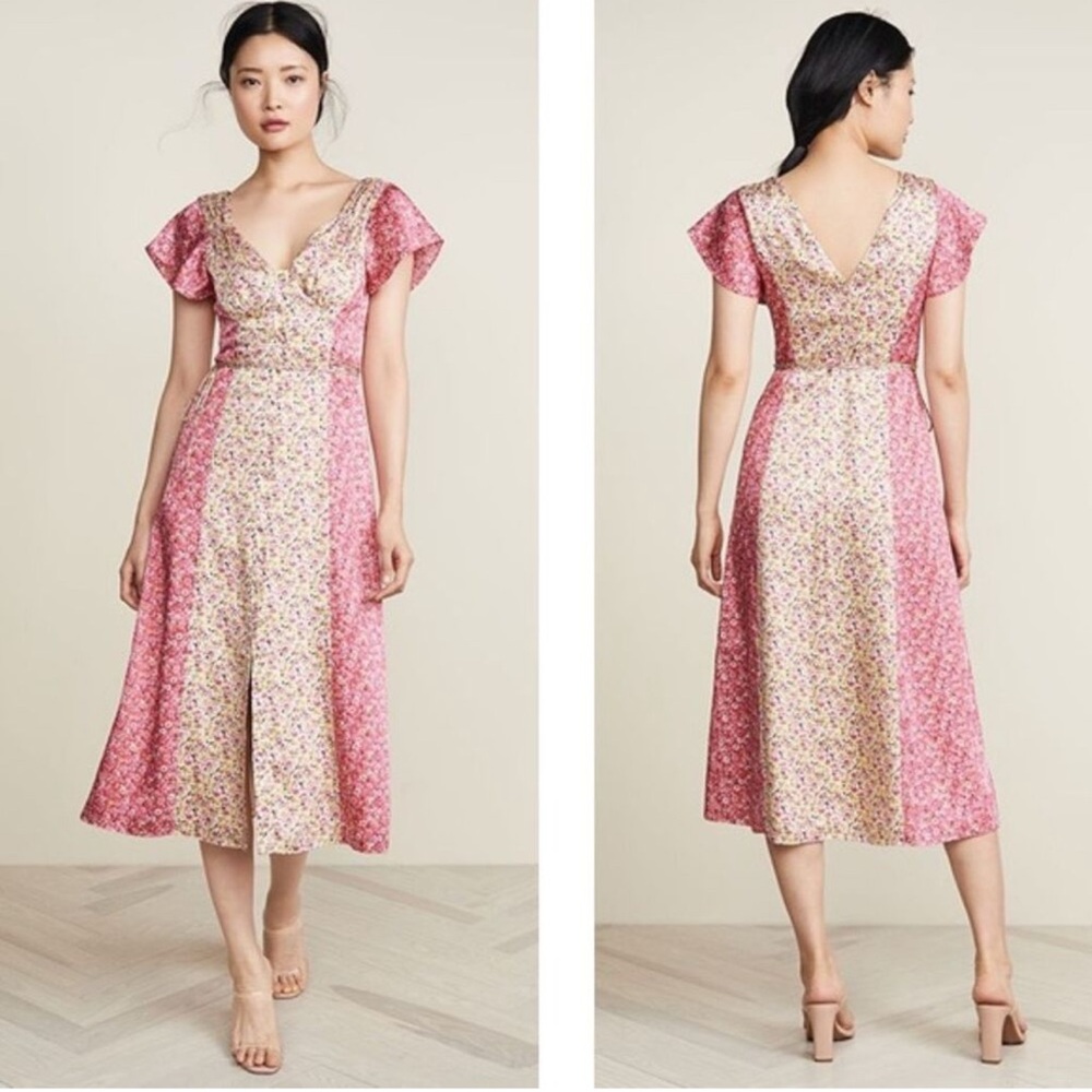 Cinq a Sept Jessica Multicolored Floral Maxi Dress - 2